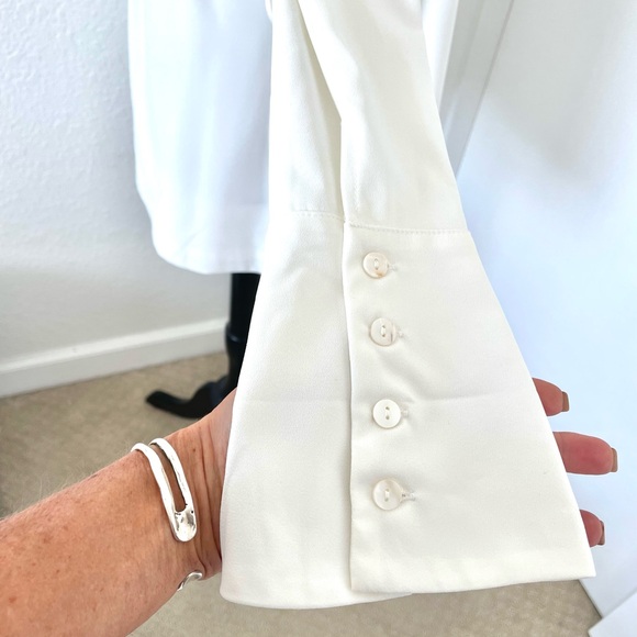 NWOT Botany White Wrap-Around Blazer Dress - S - Picture 5 of 10